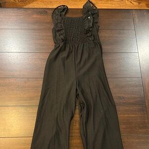 Speechless Black Ruffled Jumpsuit